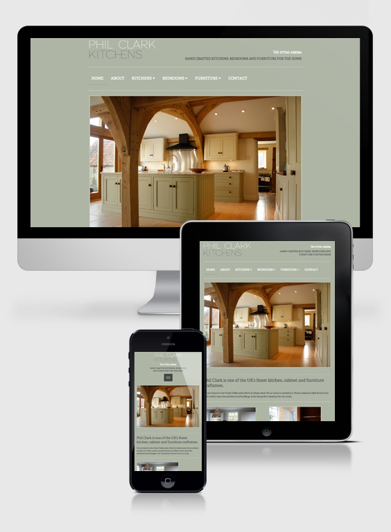 phil clark kitchens responsive Website Spread