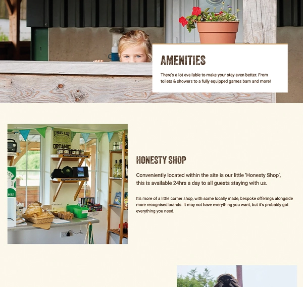 Amenities page