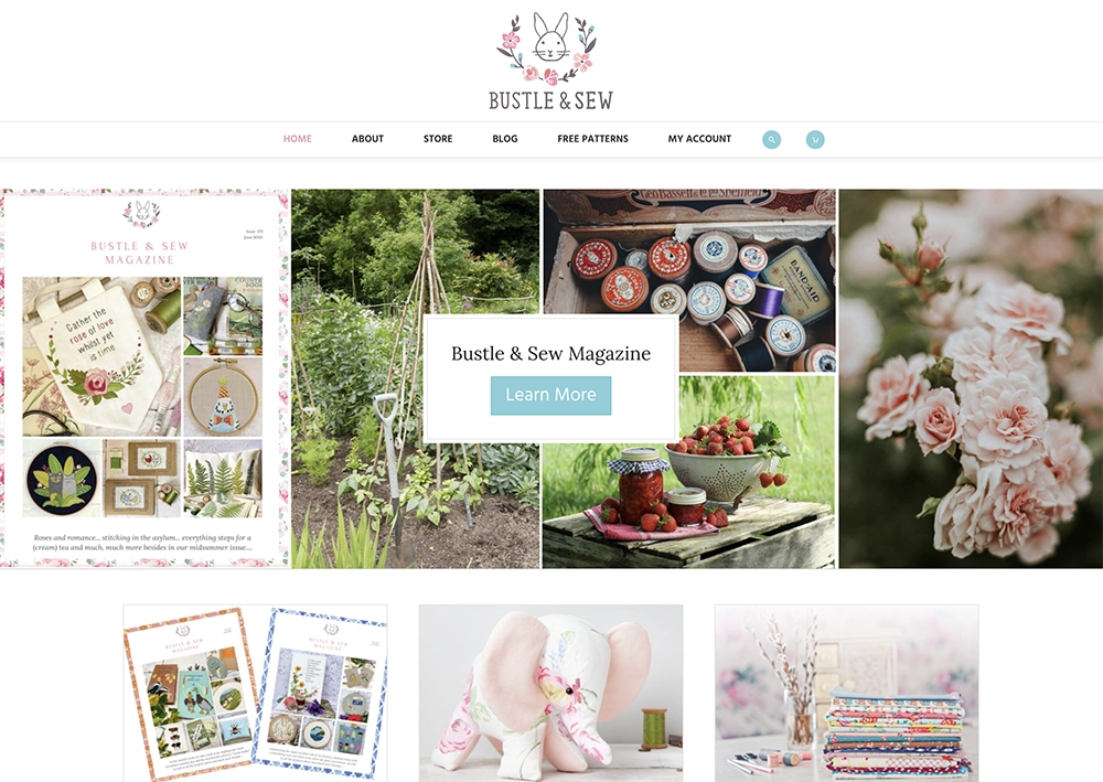 Bustle & Sew new website
