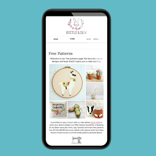 Bustle & Sew responsive spreads