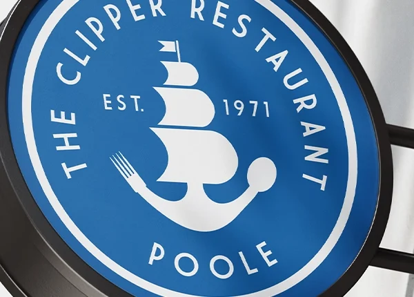 Clipper logo sign