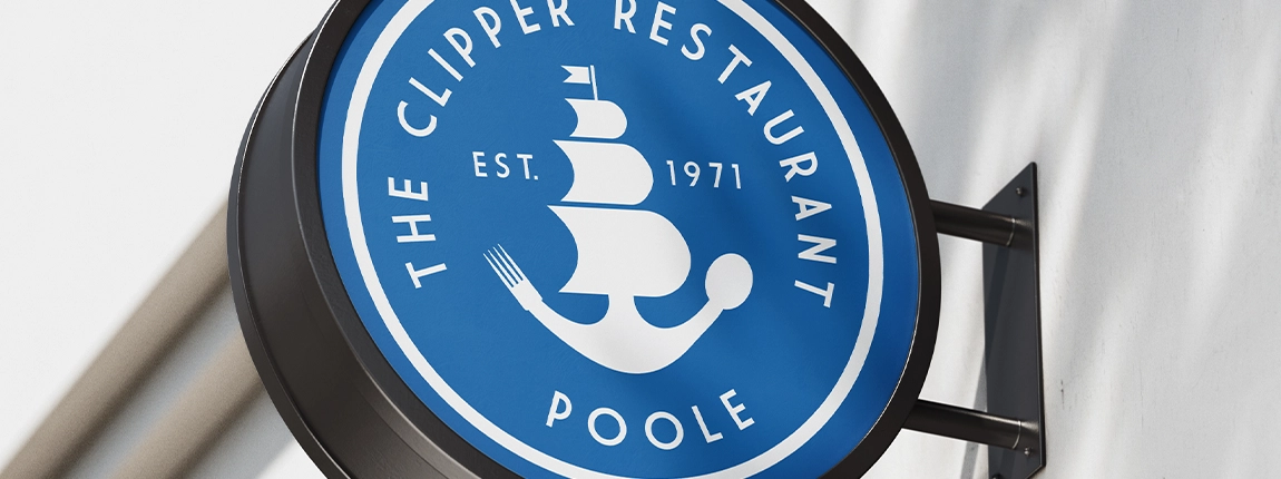 Clipper logo sign
