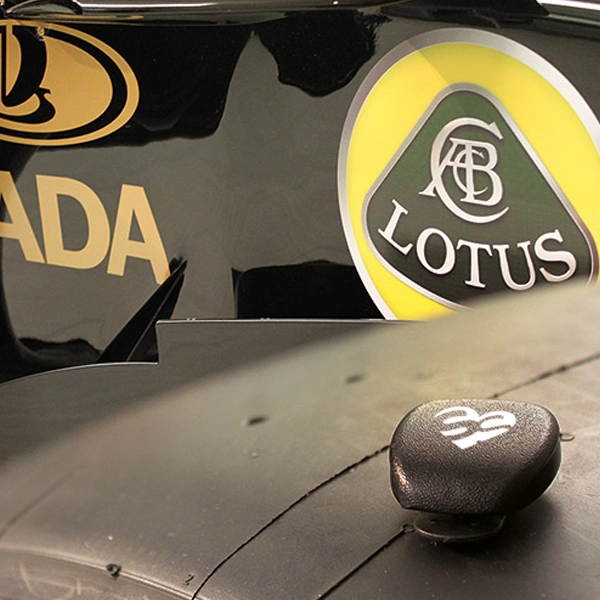 Step Success activity tracker on an F1 Lotus wheel