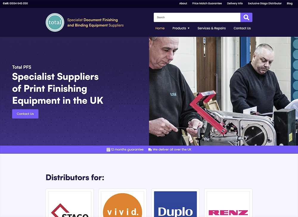 Total PFS new website